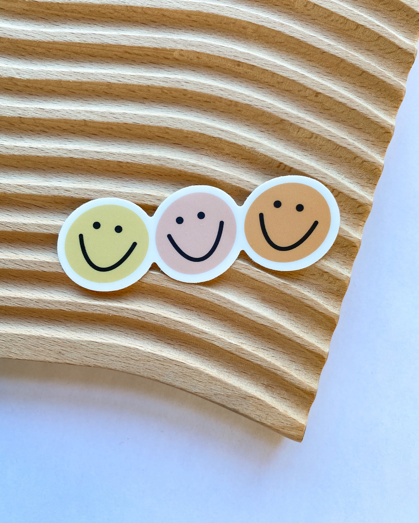 Smile Face Trio Sticker