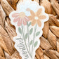 Worthy Floral Bouquet Sticker