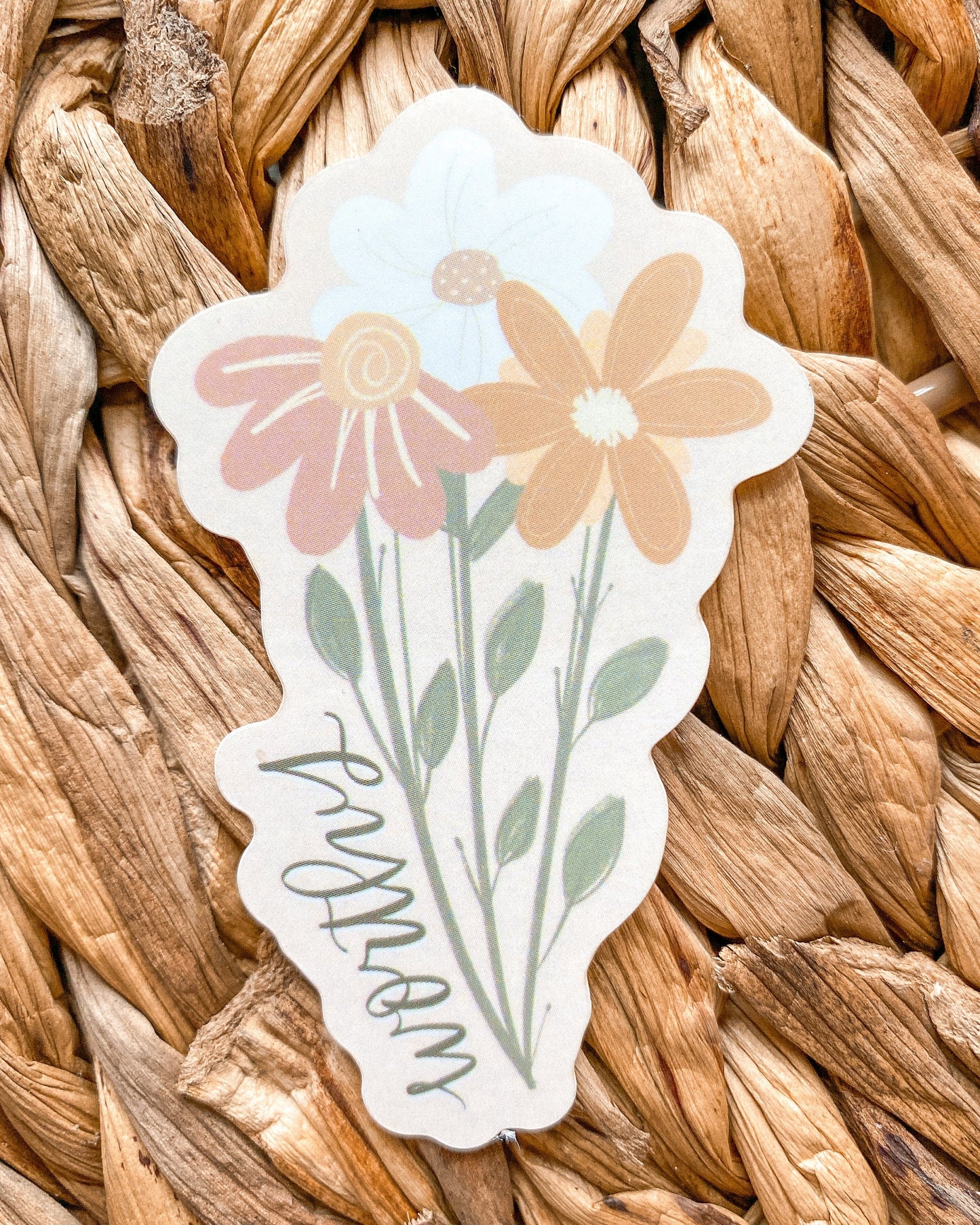 Worthy Floral Bouquet Sticker