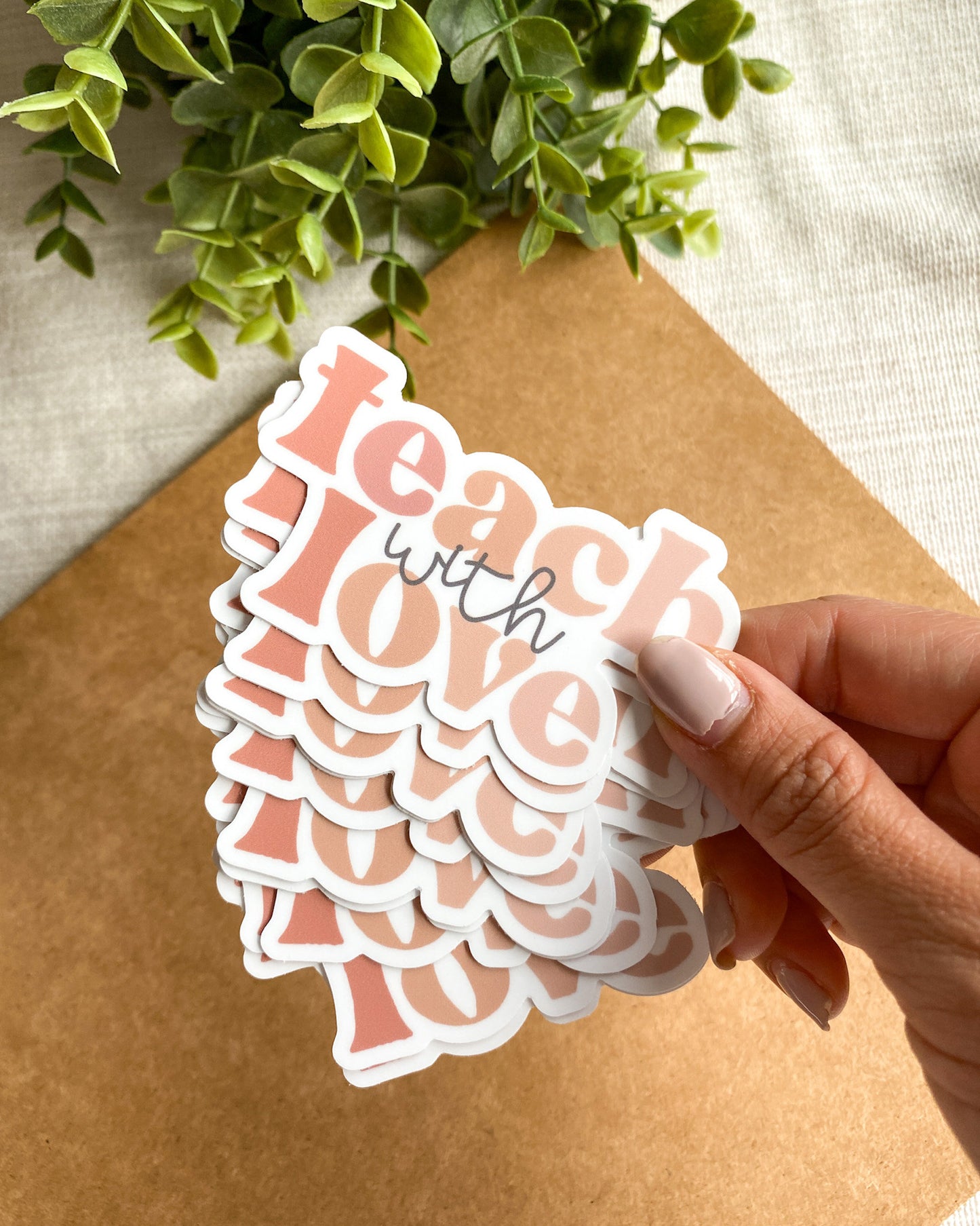 Teach With Love Sticker