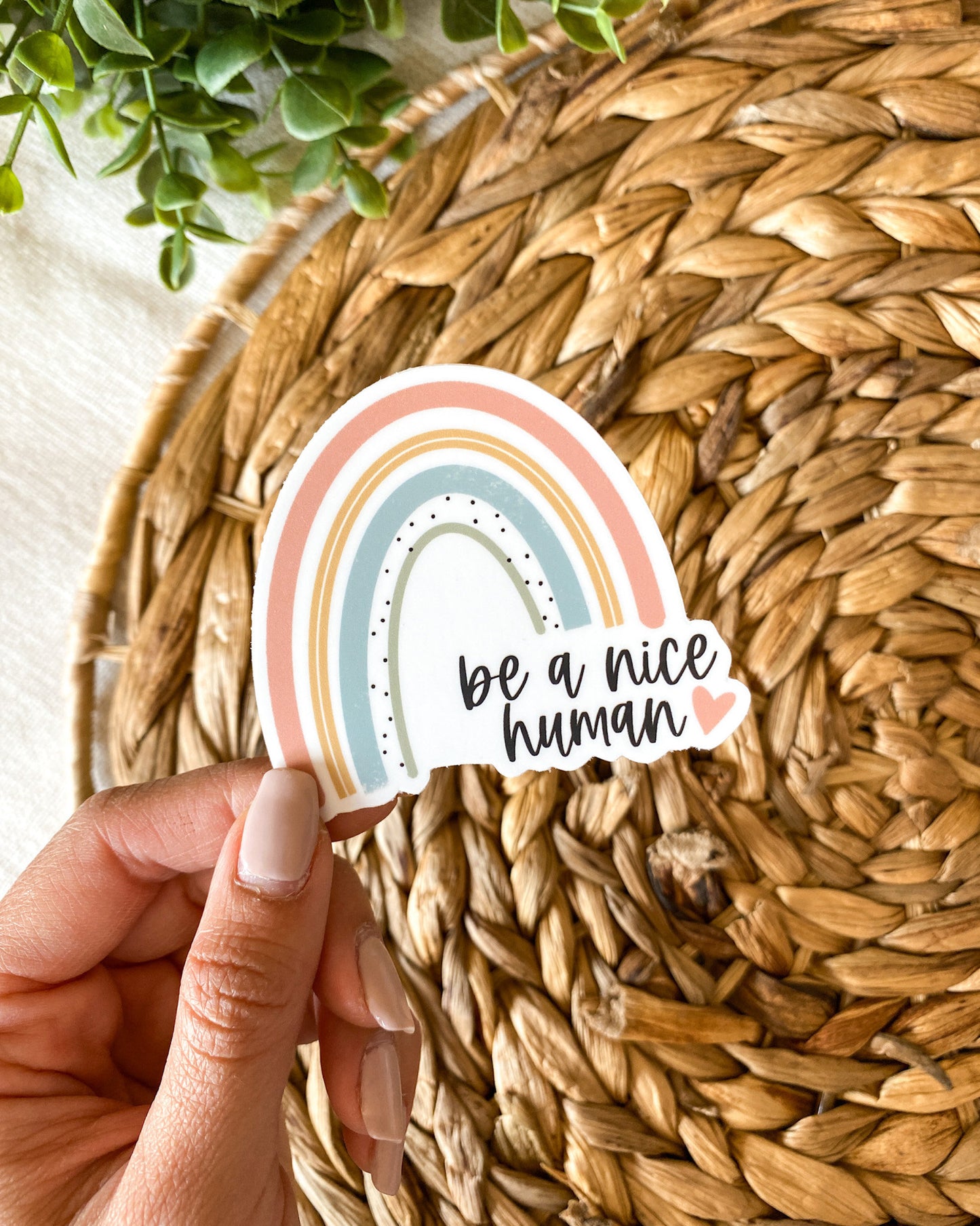 Be a Nice Human Sticker