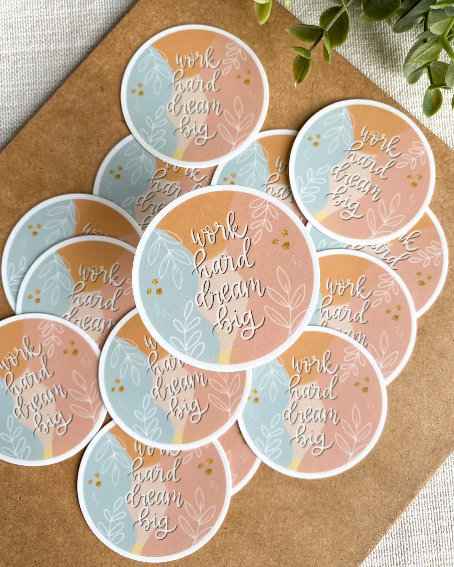 Work Hard Dream Big Sticker