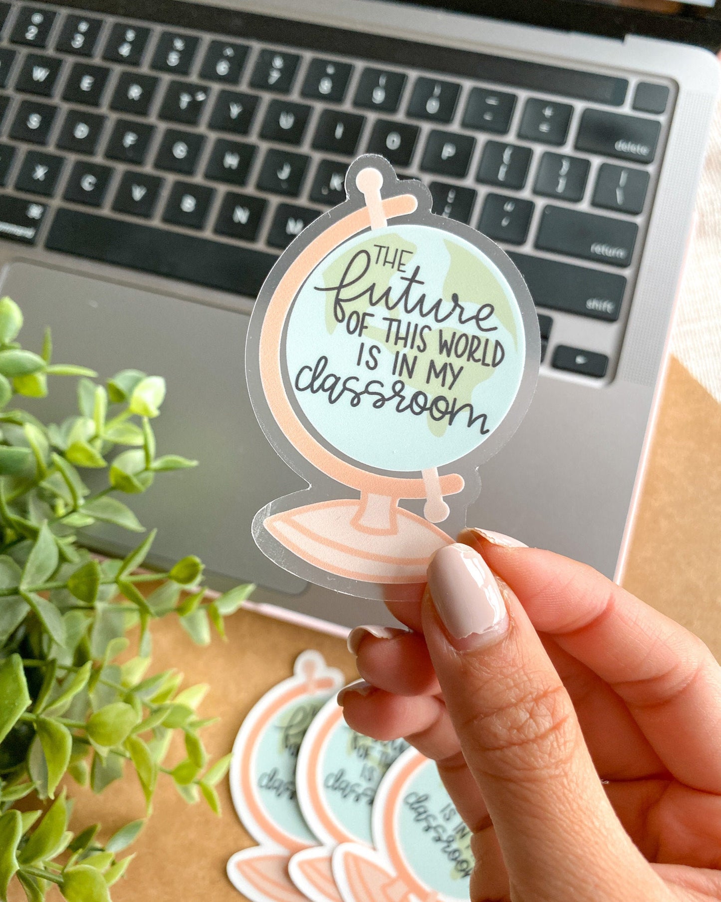 Future of this World Teacher Sticker - Clear