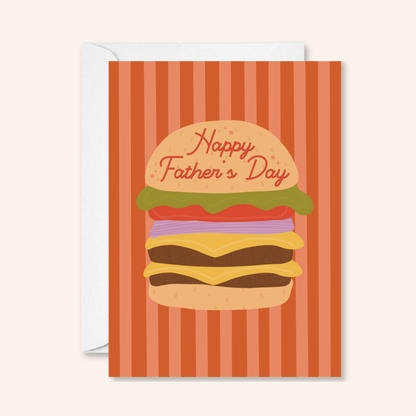 Father's Day Burger Greeting Card
