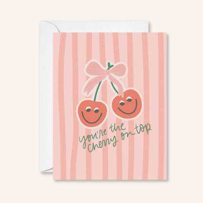 Cherry On Top Sticker Card