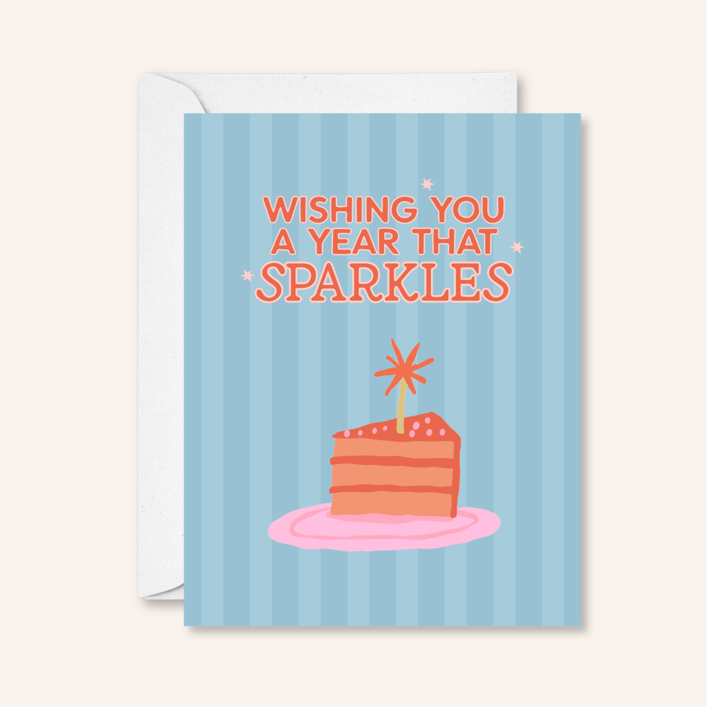 A Year That Sparkles Sticker Card