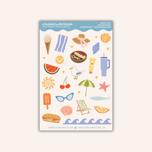 Beach Day Sticker Sheet