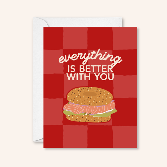 Everything Better With You Sticker Card