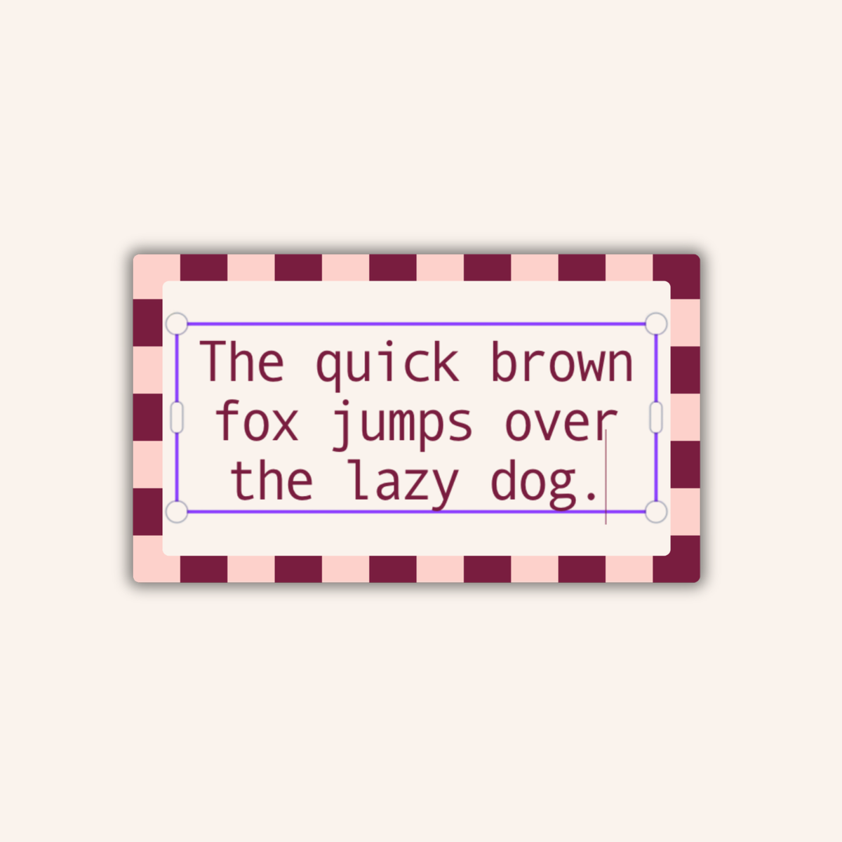 Quick Brown Fox Sticker