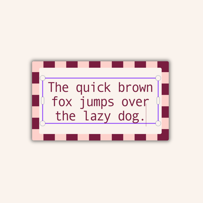 Quick Brown Fox Sticker