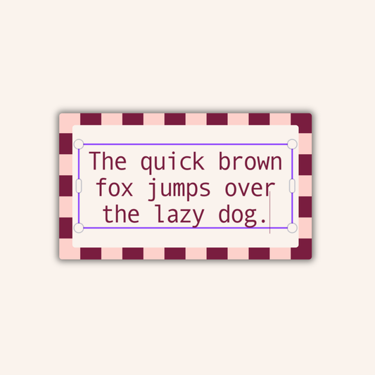 Quick Brown Fox Sticker