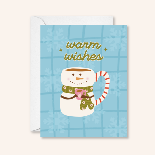 Warm Wishes Holiday Sticker Card
