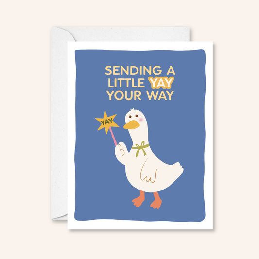 Sending Yay Your Way Greeting Card