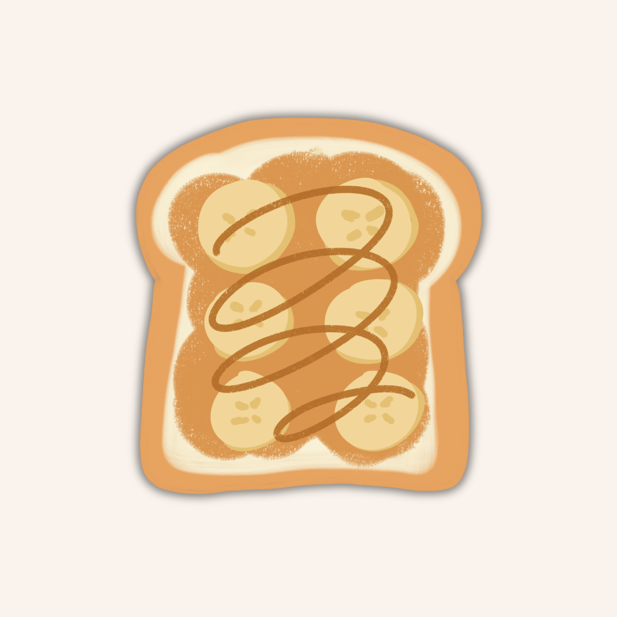 Banana Toast Sticker