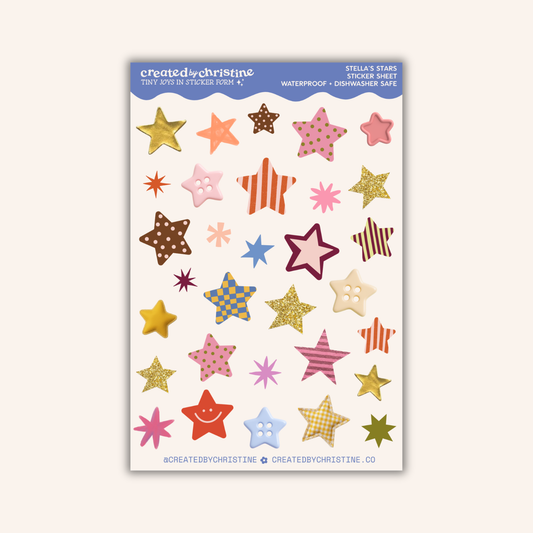 Stella's Stars Sticker Sheet