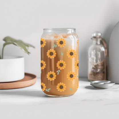 Sunflower Glass Cup
