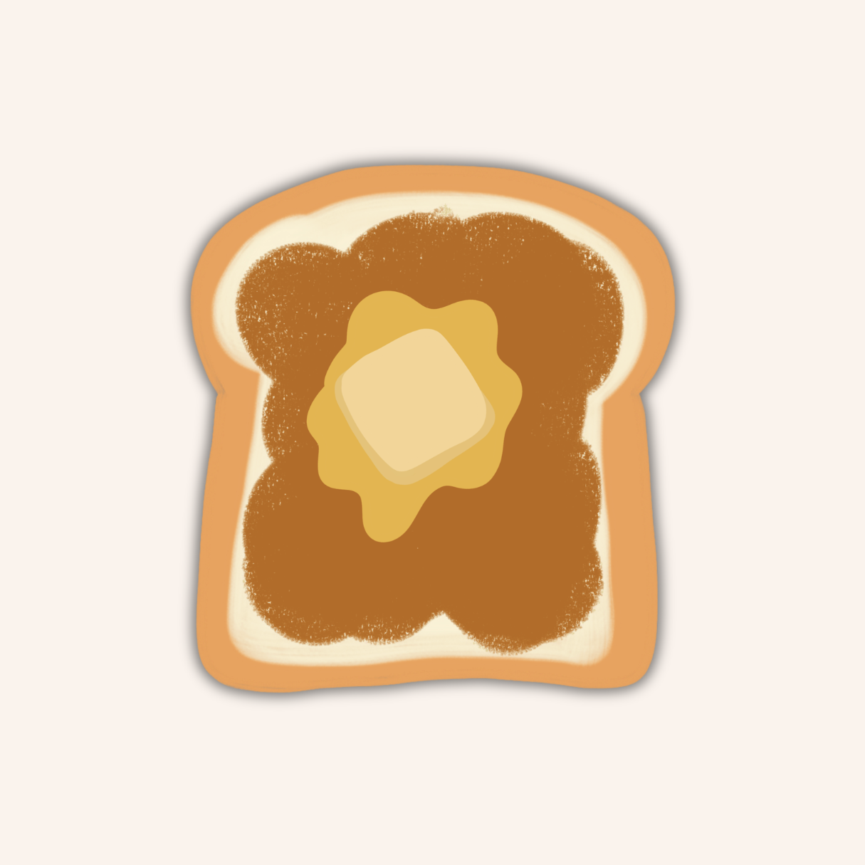 Buttered Toast Sticker
