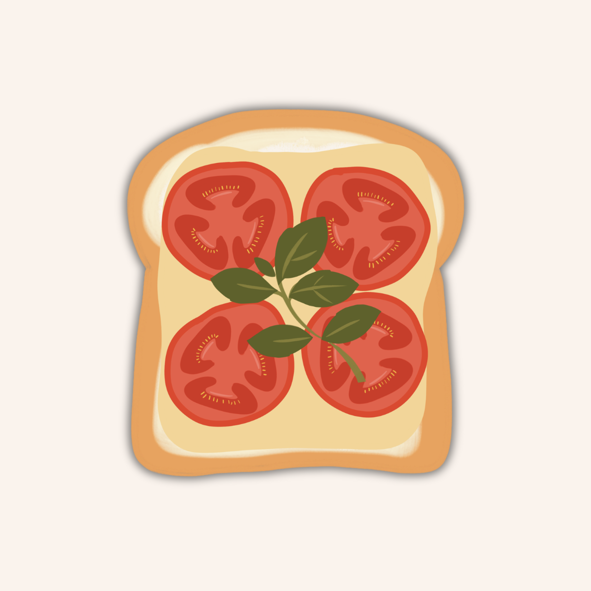 Tomato Toast Sticker