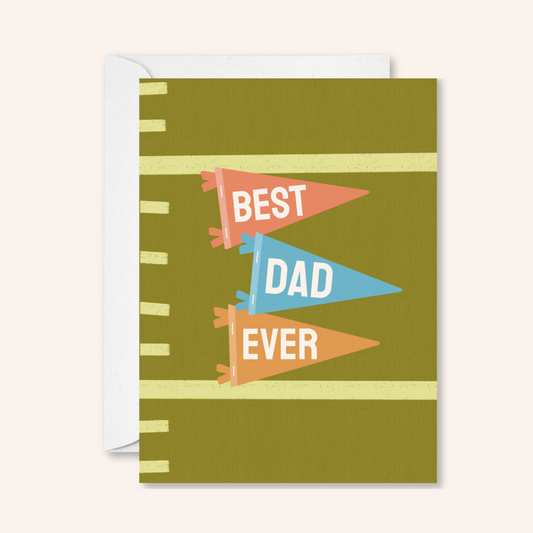 Best Dad Ever Sticker Card