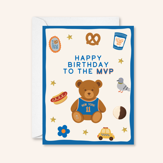 HBD MVP New York Sticker Card