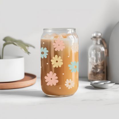 Flower Glass Can