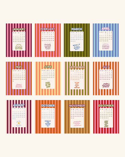 2026 Desk Calendar Prints Set