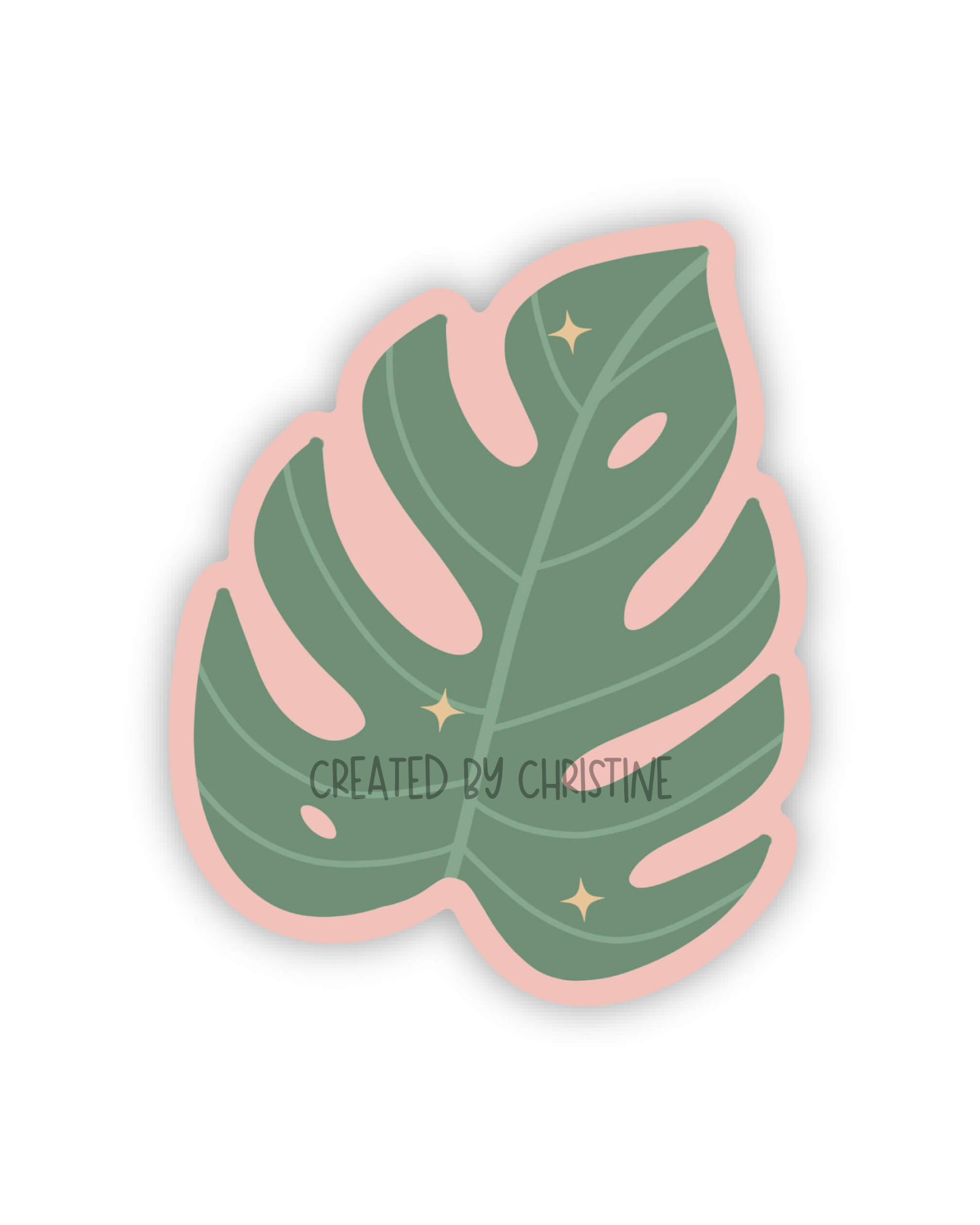 monstera sticker Monstera Leaf Sticker