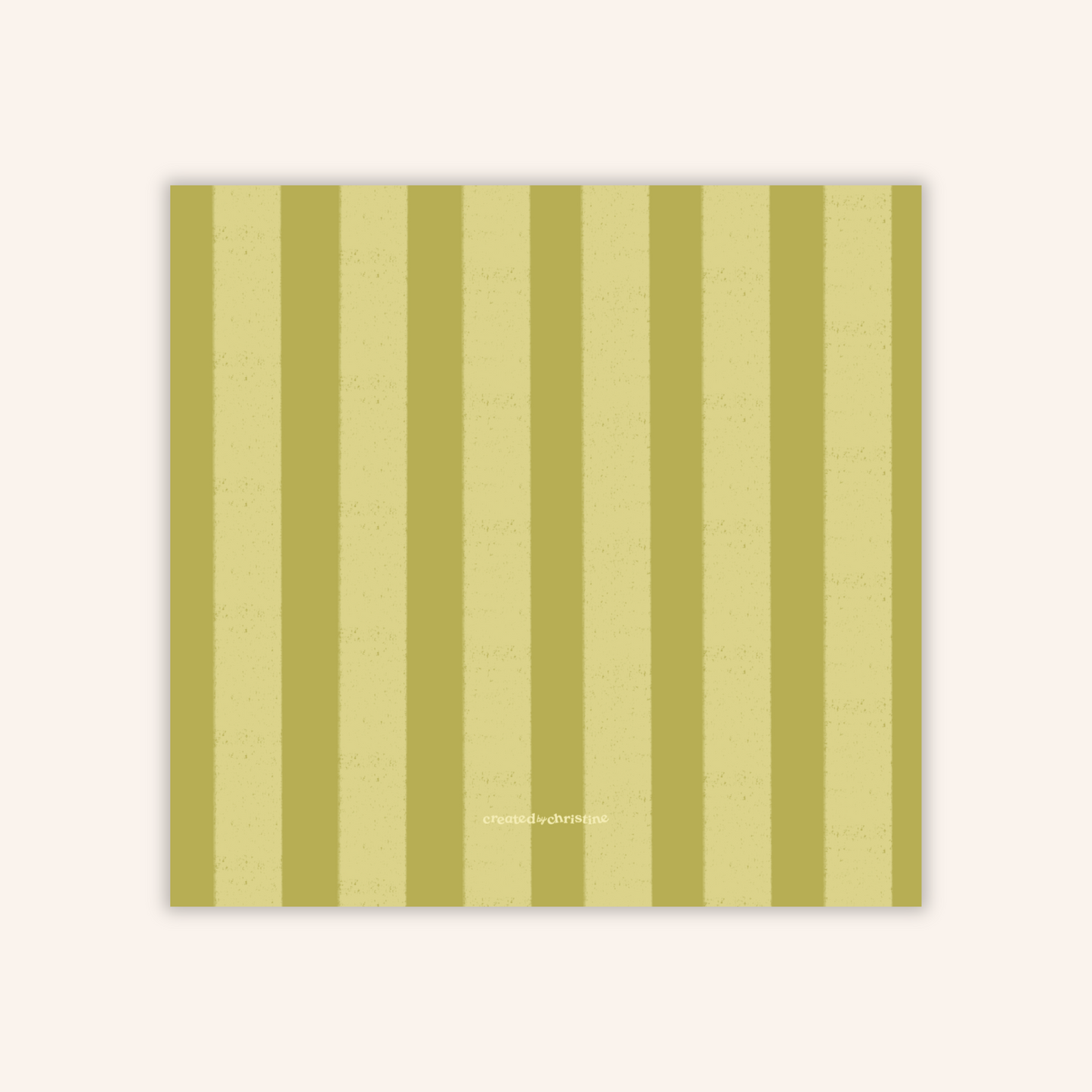 Green Stripes Sticky Notes