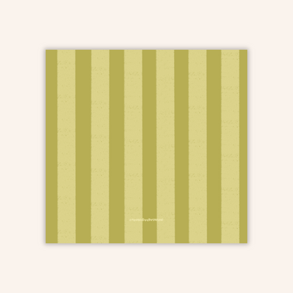 Green Stripes Sticky Notes