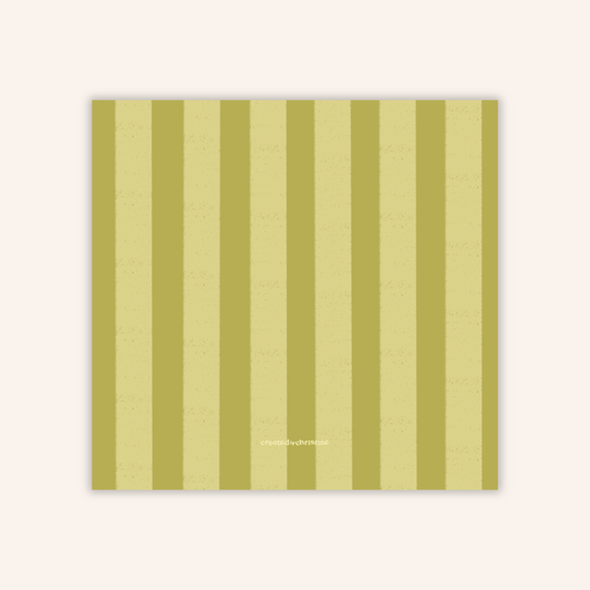 Green Stripes Sticky Notes