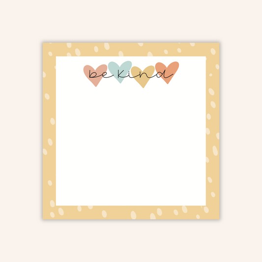 Be Kind Hearts Sticky Notes