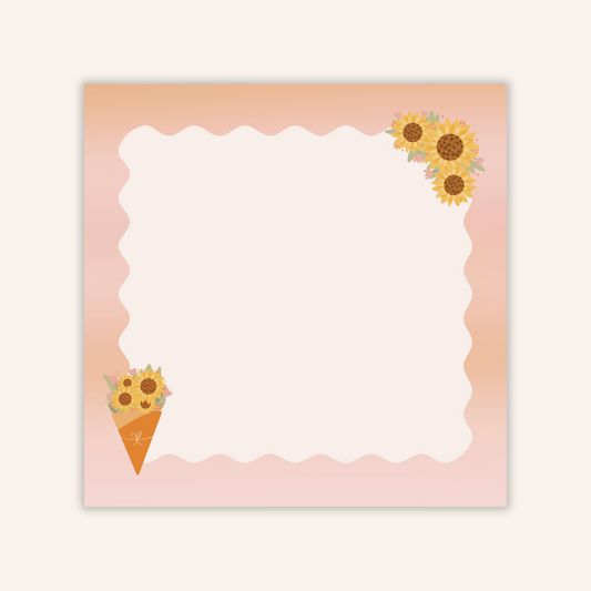 Sunflower Festival Sticky Notes