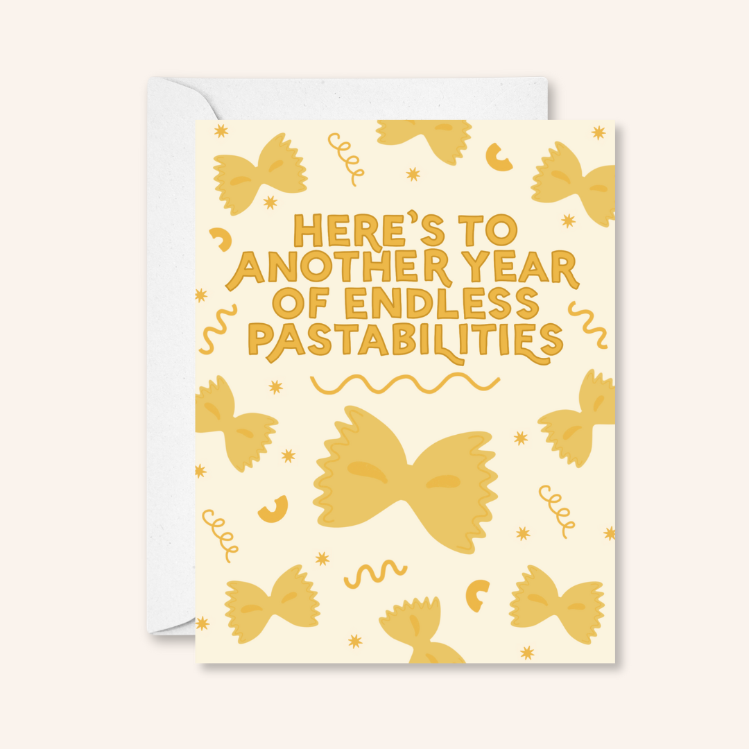 Year of Pastabilities Sticker Card
