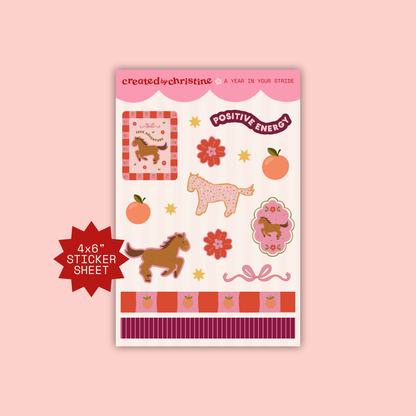Year in Your Stride Sticker Sheet