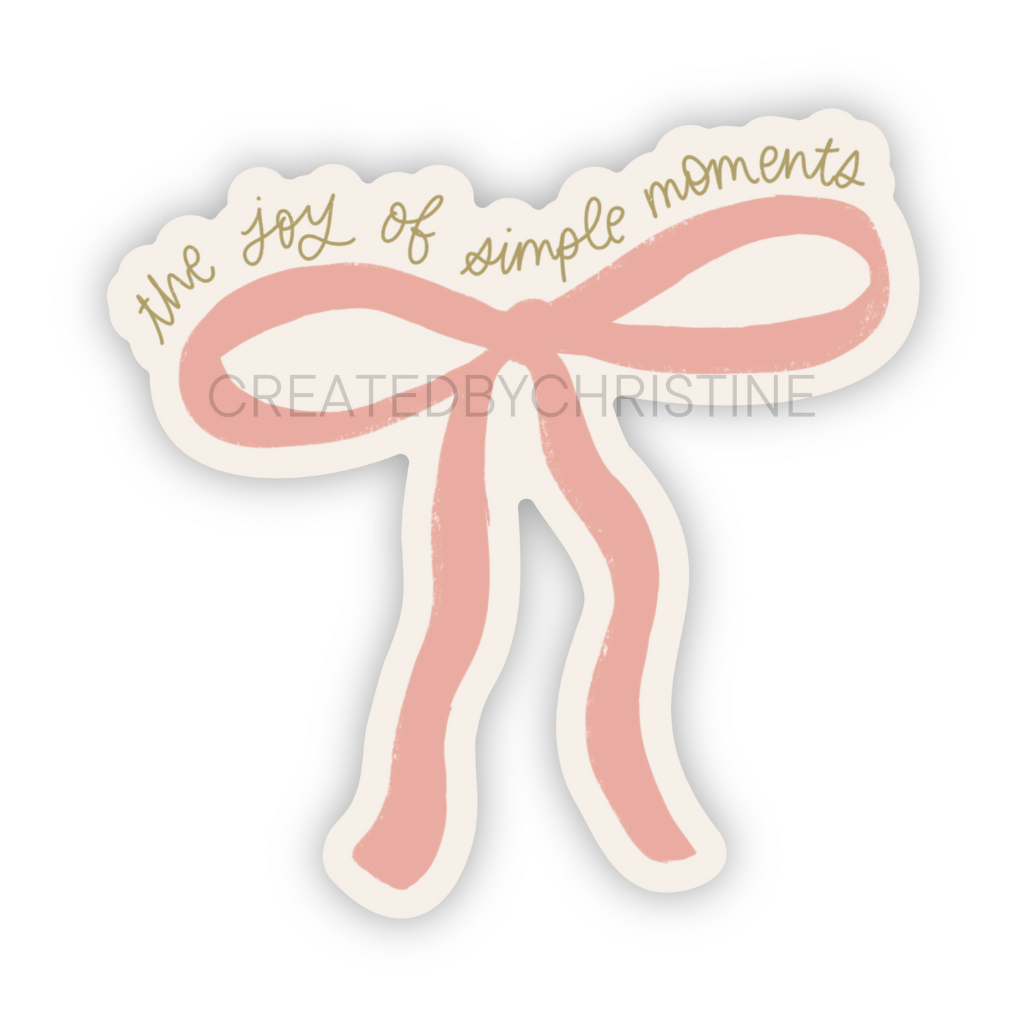 Bow Simple Moments Sticker