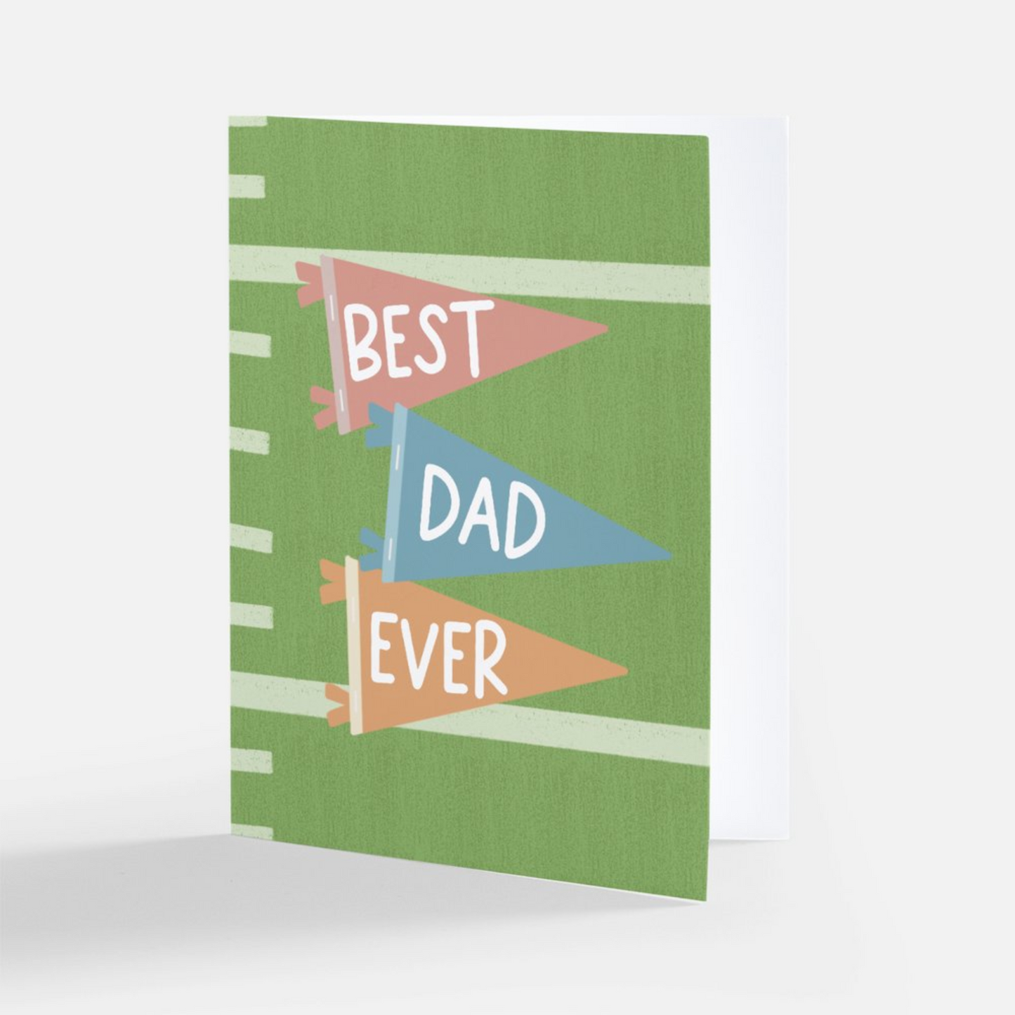 Best Dad Ever Greeting Sticker Card