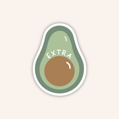 Avocado Extra Sticker