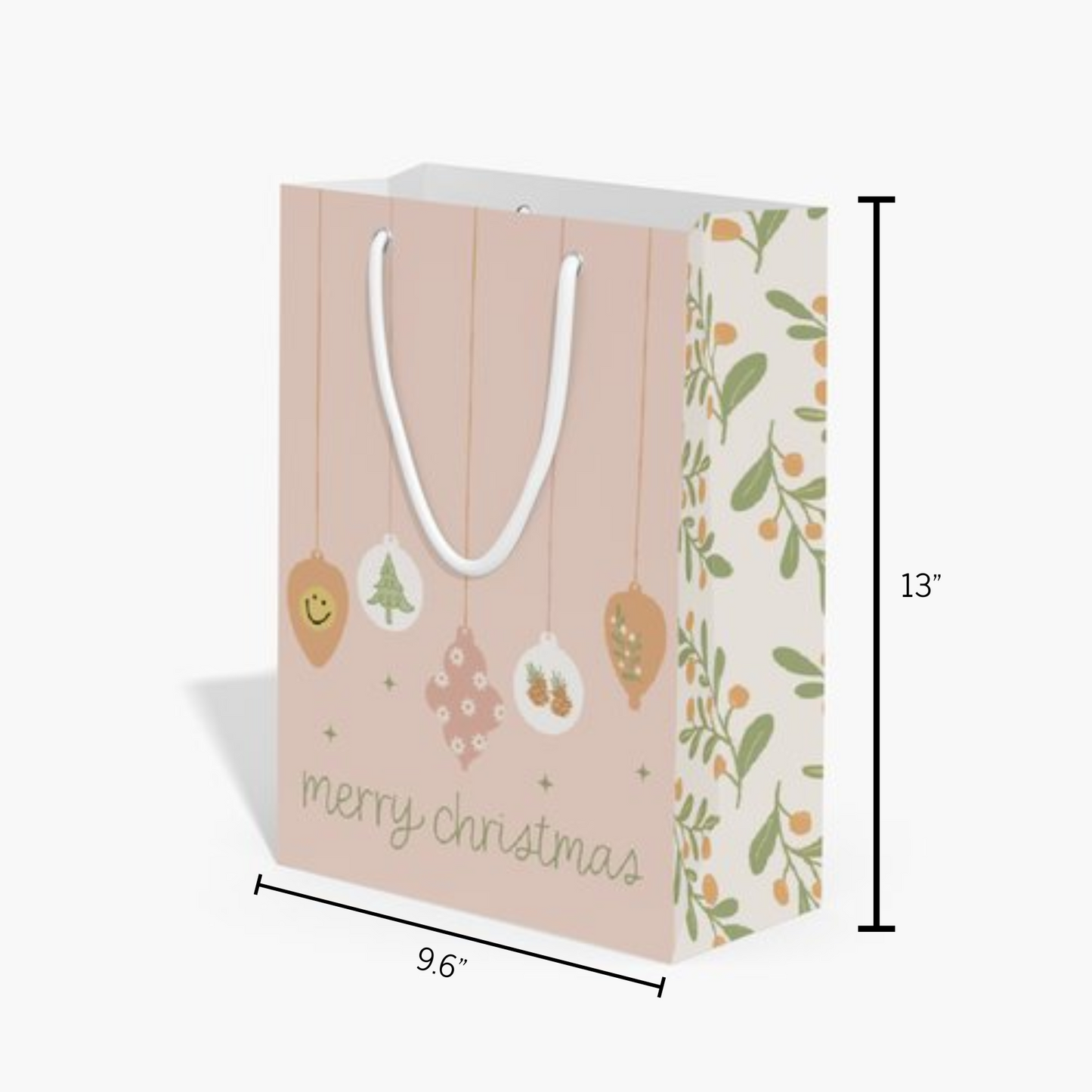 Merry Christmas Ornament Gift Bag