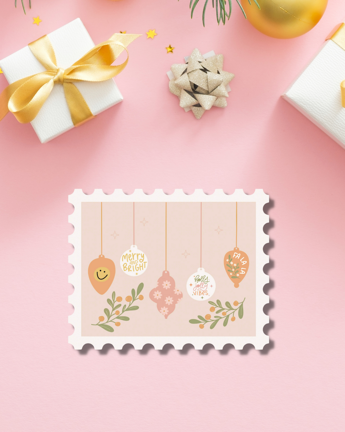 Holiday Stamp Sticker