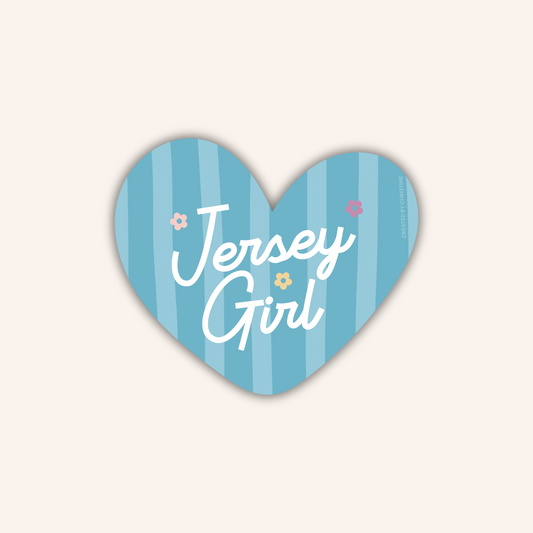 Jersey Girl Heart Sticker