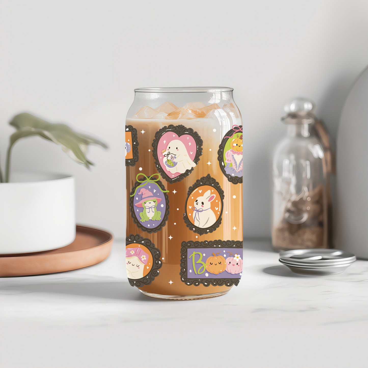 Boo Frames Glass Cup