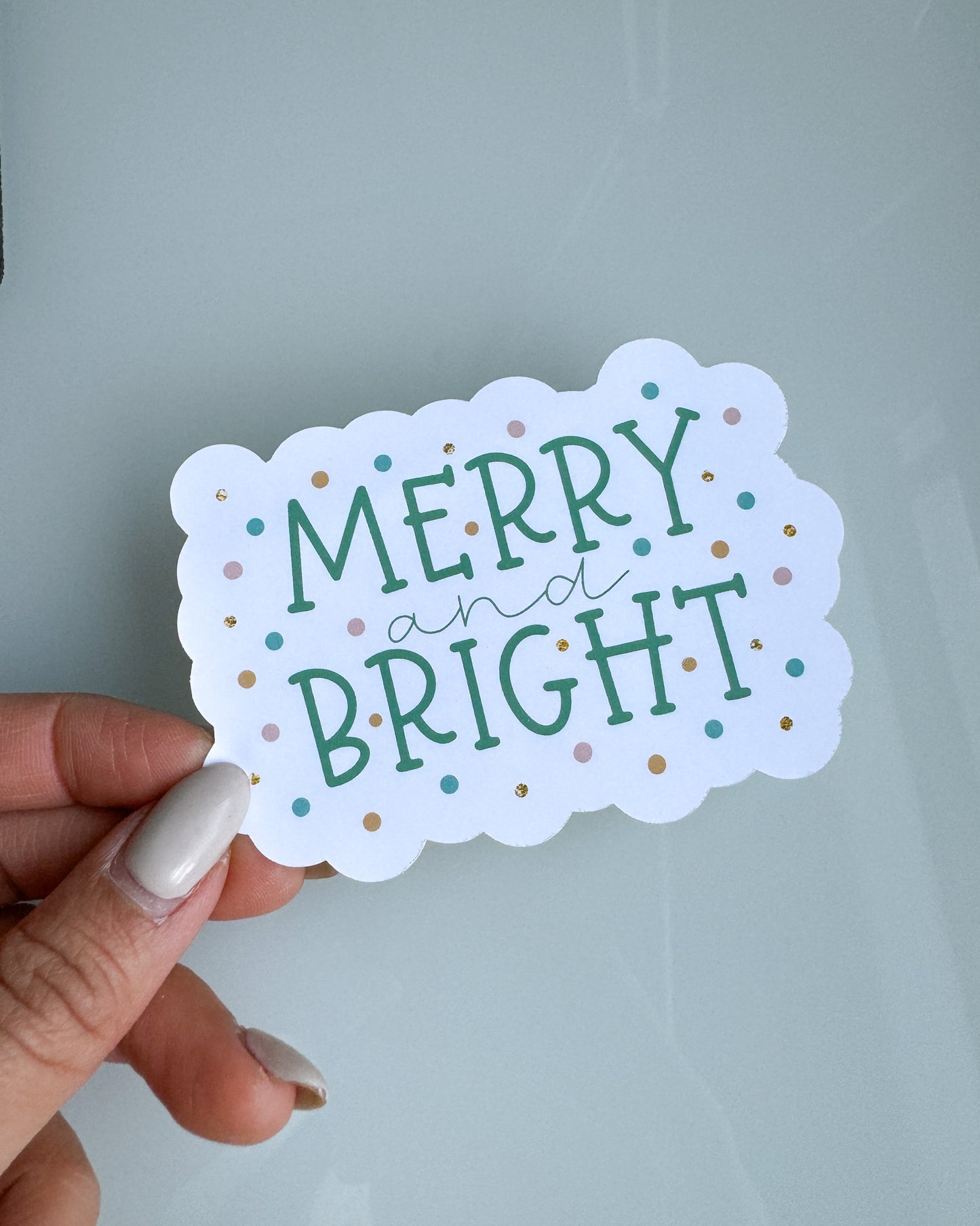 Merry Bright Holiday Sticker