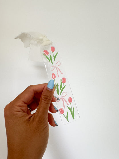 Tulip and Bows Bookmark