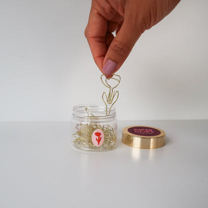 Tulip Flower Paper Clips