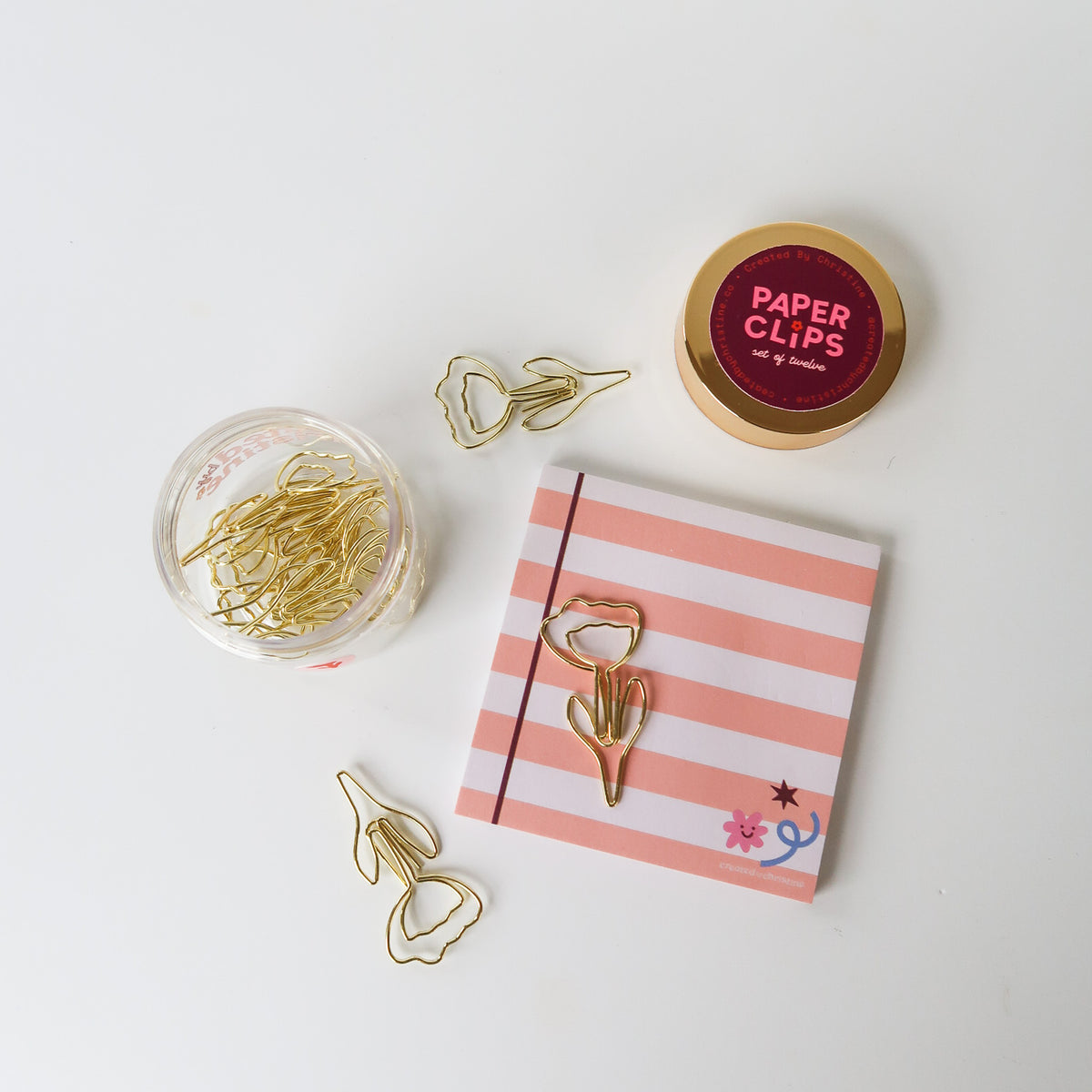 Tulip Flower Paper Clips