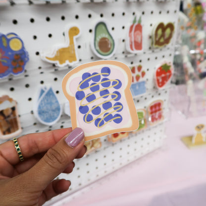Blueberry Toast Sticker