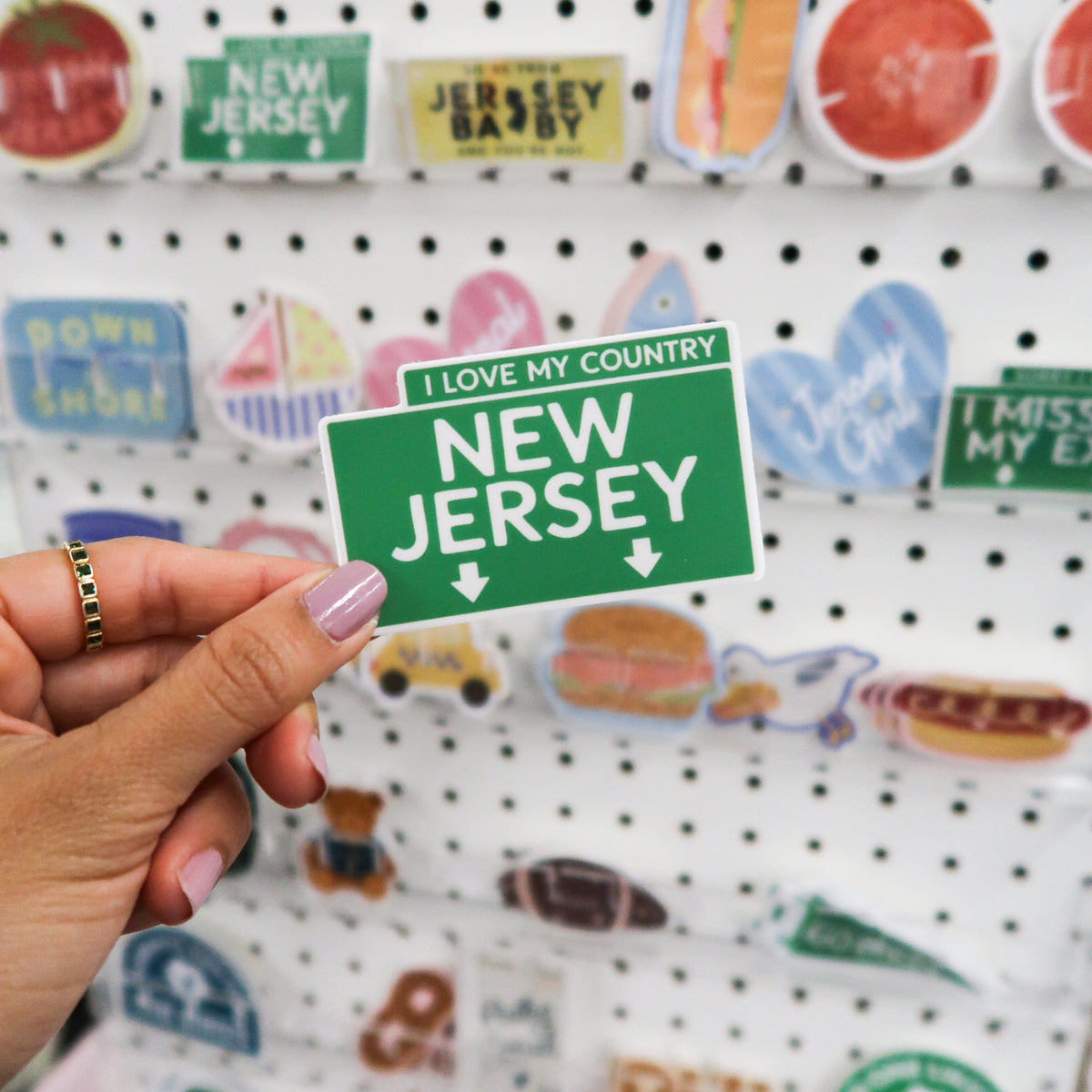 Love My Country NJ Sticker