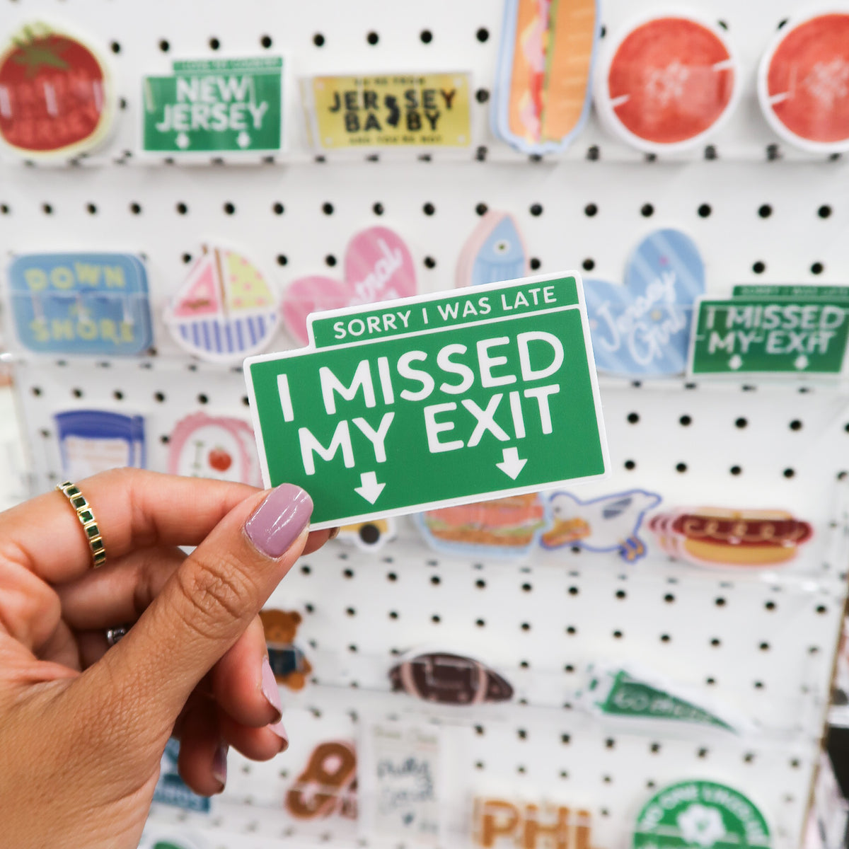 Missed My Exit NJ Sticker