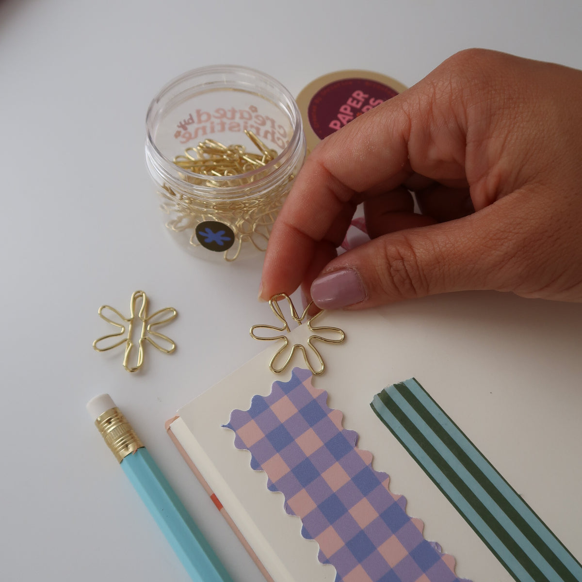 Daisy Flower Paper Clips