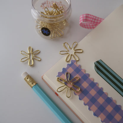 Daisy Flower Paper Clips